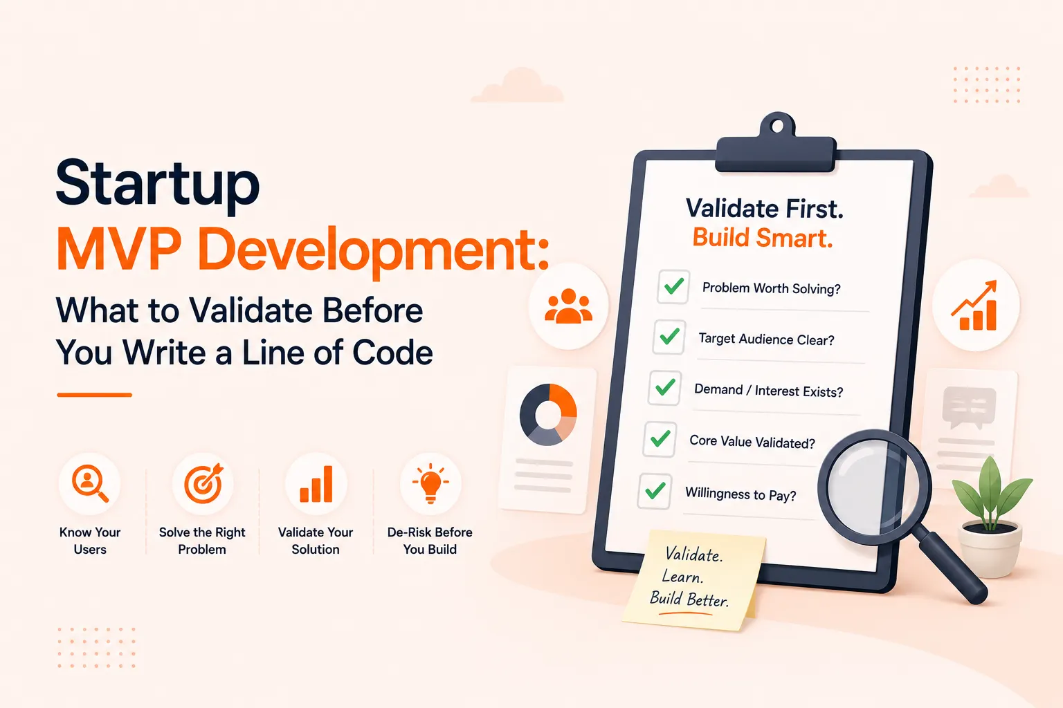 Startup MVP Development: What to Validate Before You Write a Line of Code